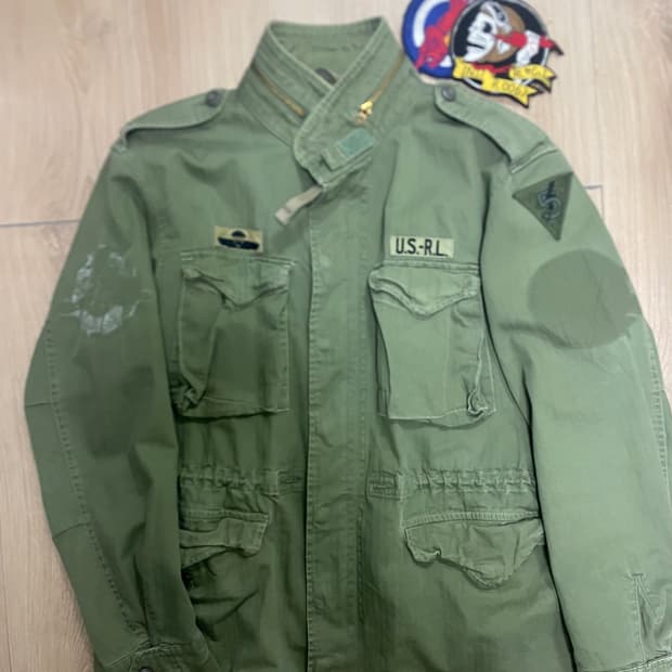 폴로 랄프로렌 M65 패치&히든 후드 필드 자켓