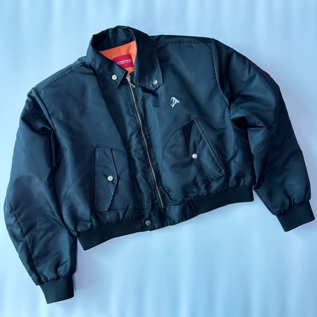 어나더유스 아카이브 크롭 항공 점퍼