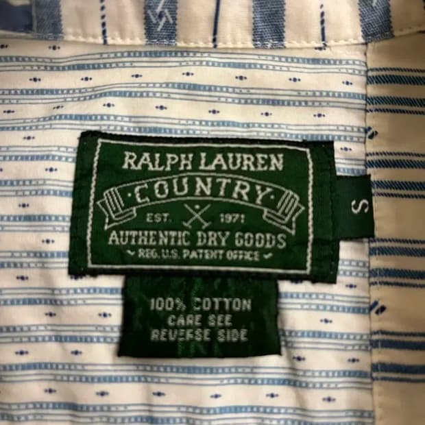 90s POLO COUNTRY PATCH WORKED SHIRTS