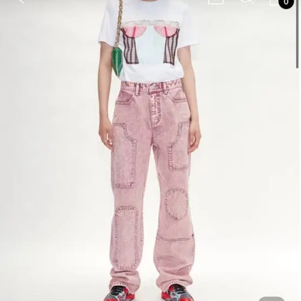 앤더슨벨 오버 다이드 바우하우스 패치 팬츠