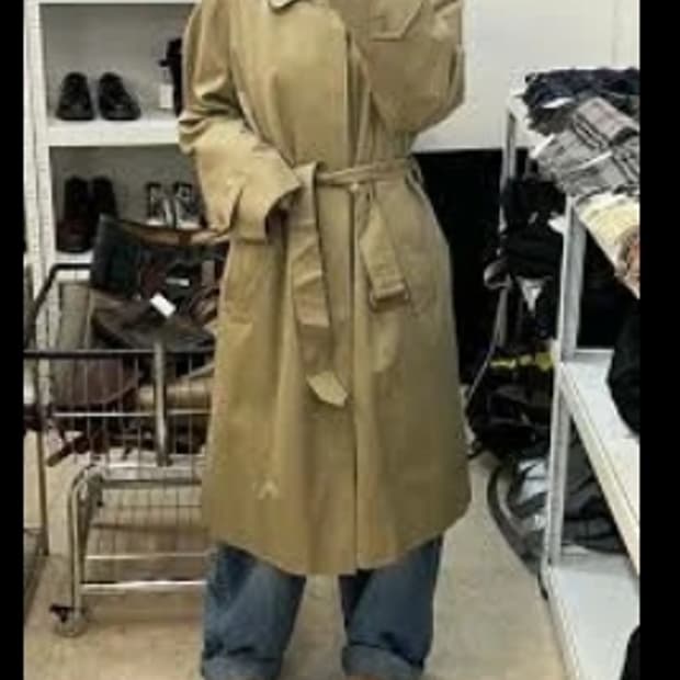 닥스 베이지 롱 트렌치 코트~66