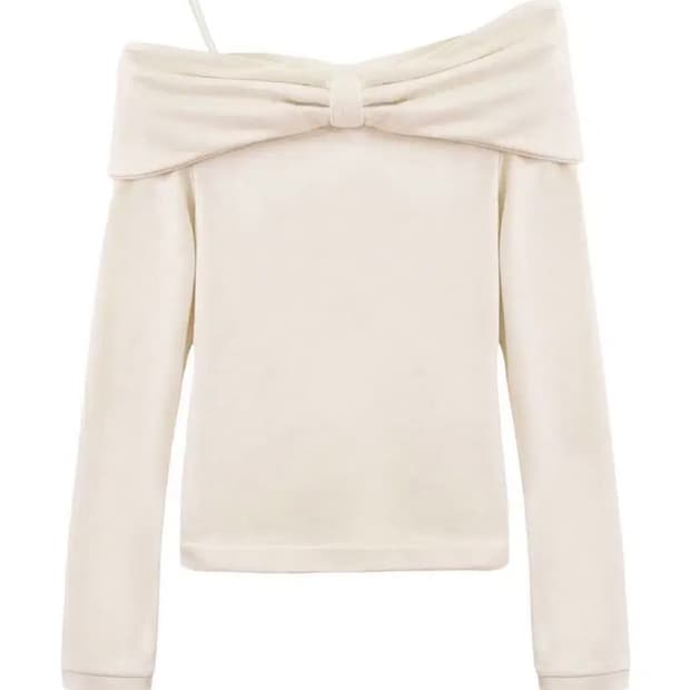 슈가블리스 리본 허그티 베이지