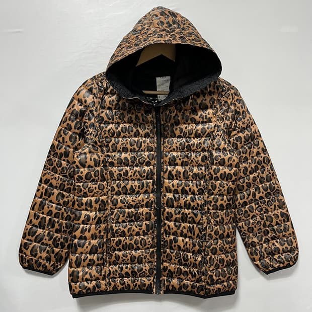 디케이엔와이 레오파드경량 패딩 S