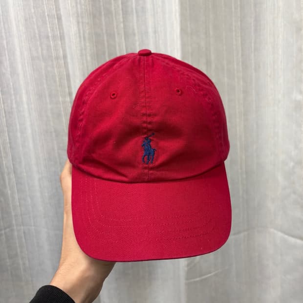 Polo 폴로 랄프로렌 빈티지 가죽 스트랩 볼캡 모자 