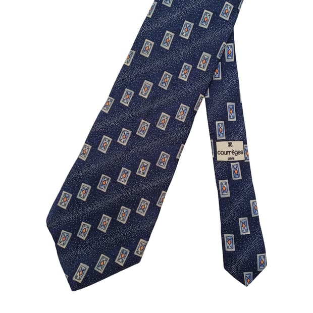 COURREGES 꾸레쥬 실크 넥타이 [BCF10803_0004-158]
