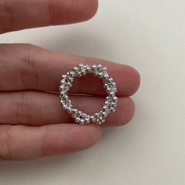 925은볼꼬임반지