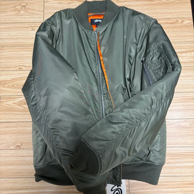 스투시 꼼데가르송 ma-1 올리브