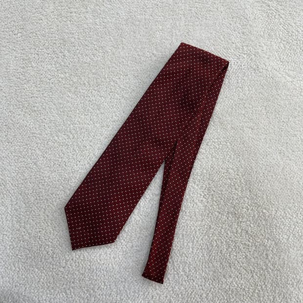 실측확인 발렌티노 패턴 넥타이 0406M