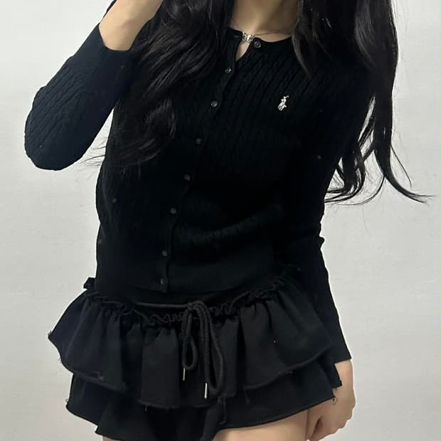 폴로 랄프로렌 신형 큐알택 케이블 걸즈 니트 가디건(L)