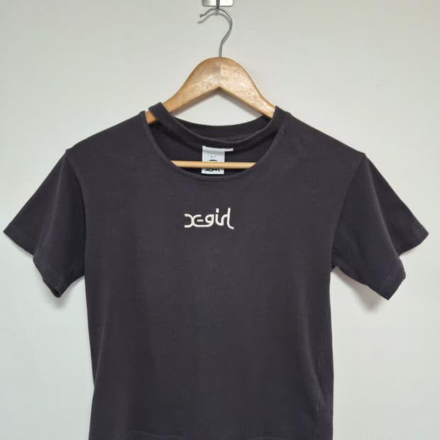 엑스걸Xgirl 로고 Y2K티셔츠 S사이즈 - T168