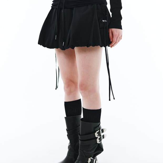 Leey Yeel 벌룬 스커트 BLACK