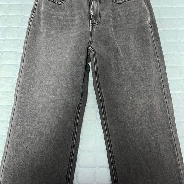 토피 와이드 데님 팬츠