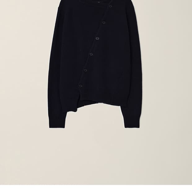 이이 누마레 가디건 블랙