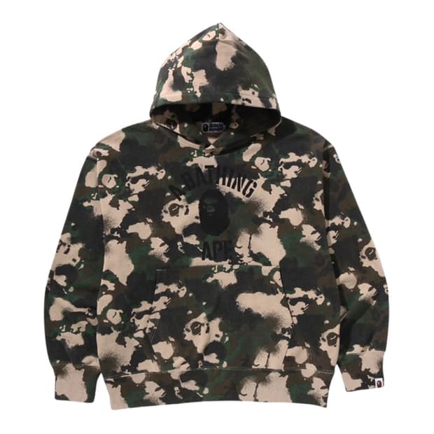 베이프 맵 카모 후드티 M