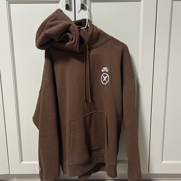 나이키 x 유토 호리고메 SB 플리스 스케이트보딩 풀오버 후드 카카오XL