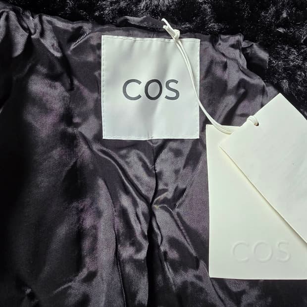 (새상품) COS 코스 시어링 테디 롱코드 34