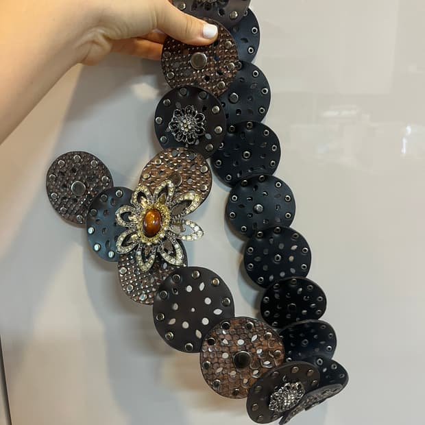 빈티지 모리 디테일 벨트