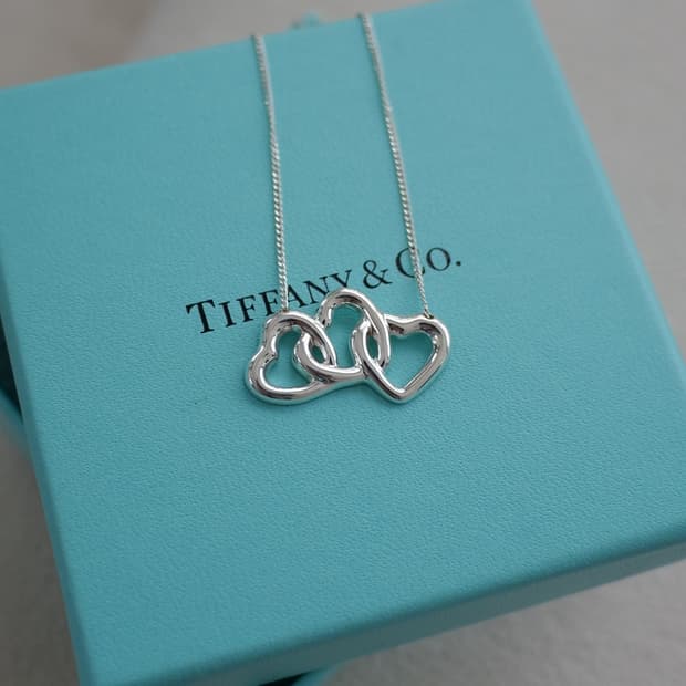 [Tiffany&co] heart 925 silver necklace