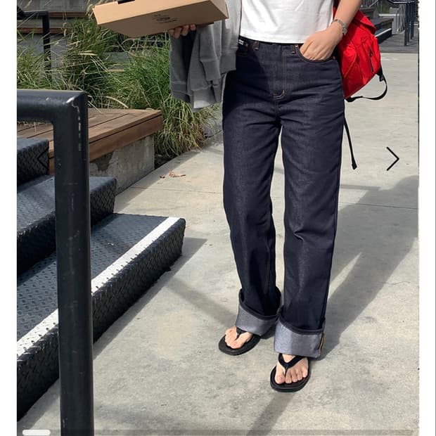 헤이그 논페이드 데님 인디고 non-fade pants