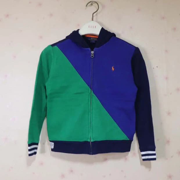 폴로 아동6사이즈 춘추후드짚업 구제렐라so206