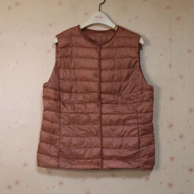 유니클로 여성105 경량패딩조끼 구제렐라wc641