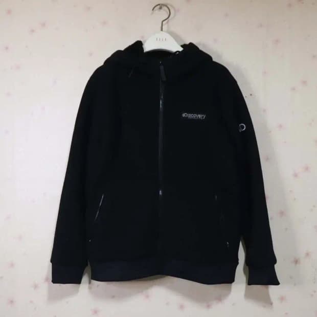 디스커버리 남성90 기모후드짚업 구제렐라so281