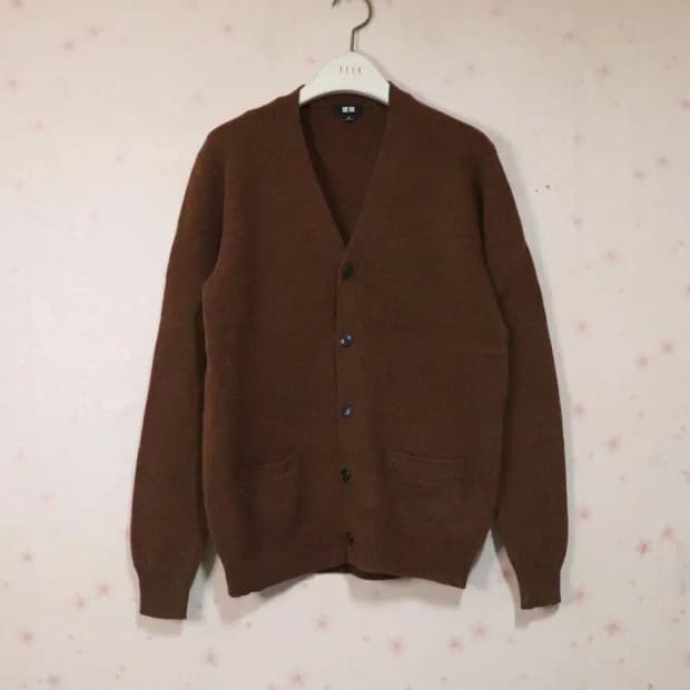 유니클로 남성95 가디건 구제렐라so348