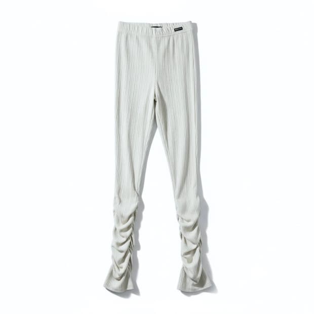 Sculptor knit shirring leggings M