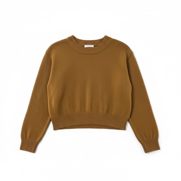 DEBB crop sweater brown