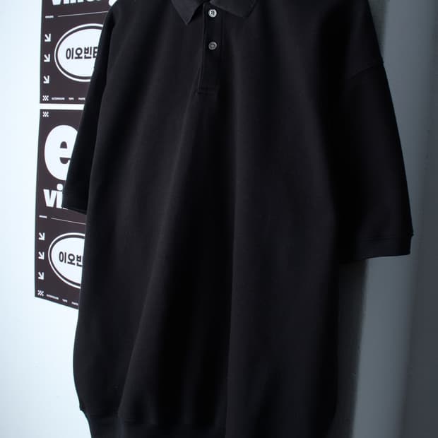 (L-XL) 파르티멘토 반팔 카라 티셔츠 작은사용감 오버핏-H32196