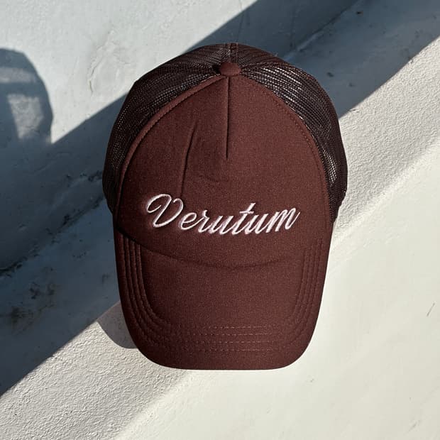 [F] 베르툼 브라운 트러커 볼캡 모자