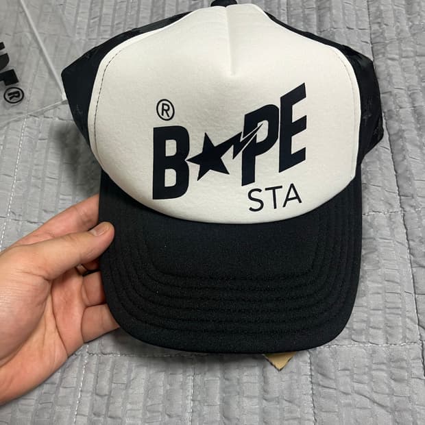 BAPE 베이프 스타 메쉬 캡 블랙 [OS]