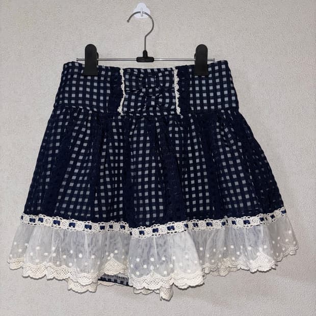 리즈리사 양지뢰 히메갸루 네이비 스커트