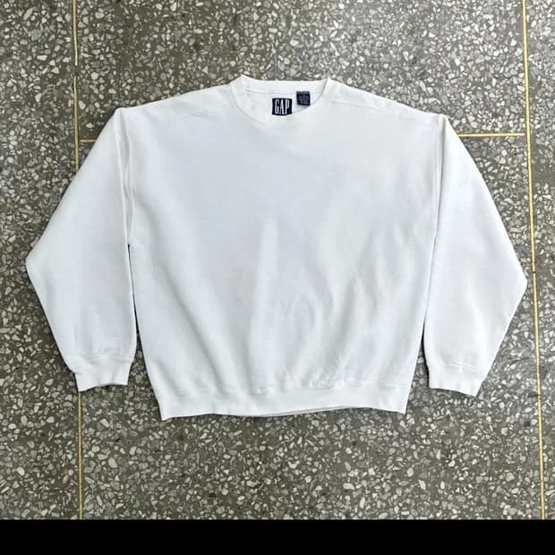 90s gap 화이트 맨투맨