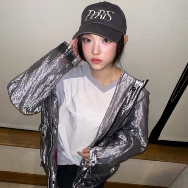 나이스웨더 paris cap 차콜