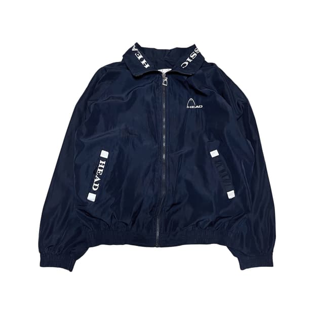 Head, Old School Logo Windbreaker_Navy