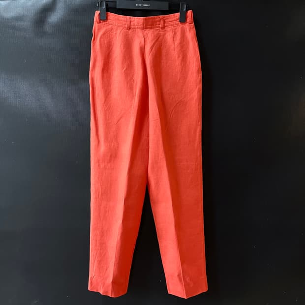 올드 발렌티노 Made in Italy 코랄 린넨 팬츠