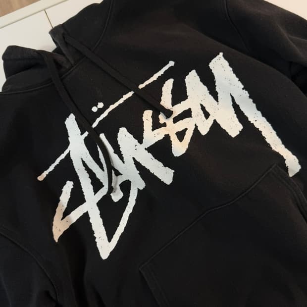 스투시 빅 스탁 로고 후디 