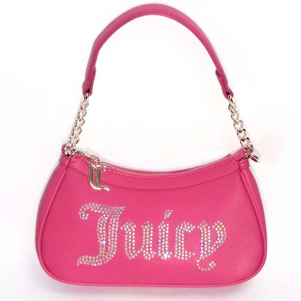 쥬시 꾸뛰르 y2k스타일 바비핑크 로고 숄더백