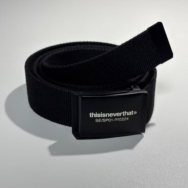 디스이즈네버댓 T-Logo Web Belt Black