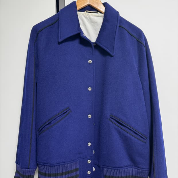 Calvin Klein 18FW Marine blue bomber jac