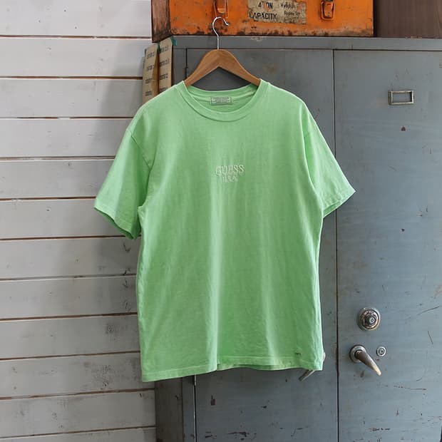 (착용컷) GUESS JEANS 워시드 반팔 티셔츠 (남성용 103)