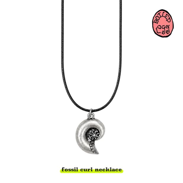 fossil curl necklace