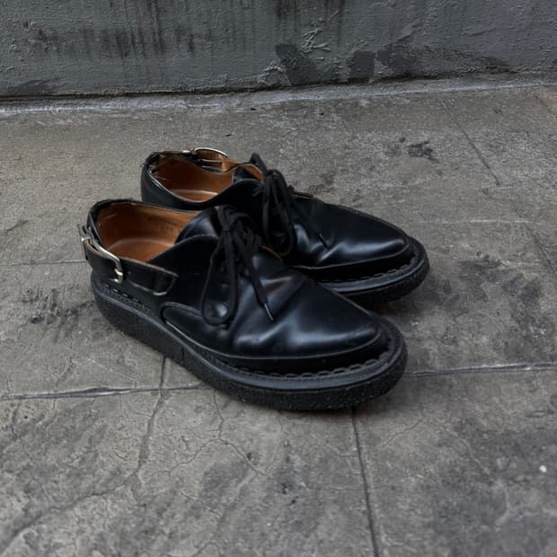 꼼데가르송x조지콕스 사이드 벨트 러버솔 슈즈