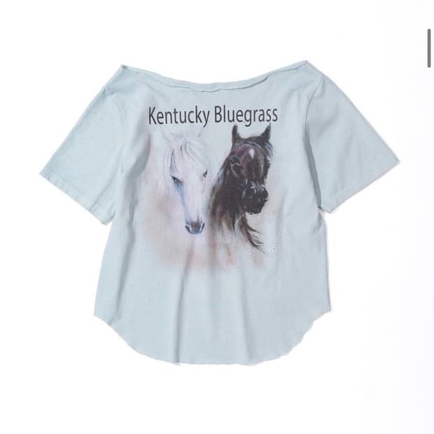 Sheriff Cut Out Tee Misty Blue