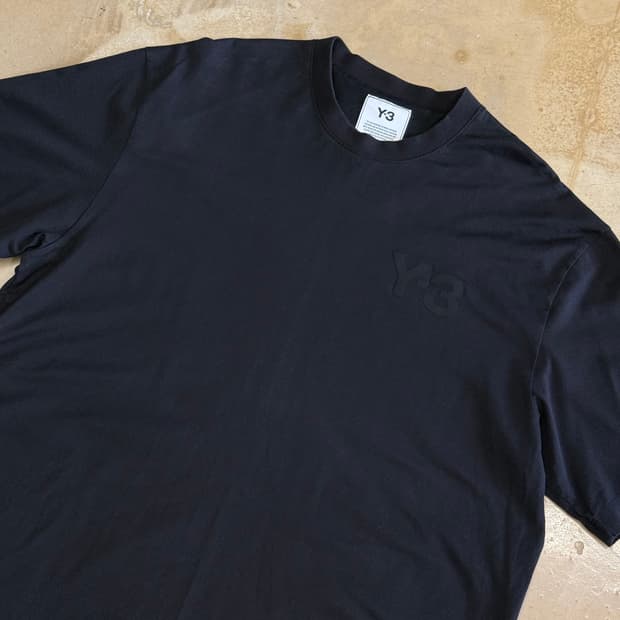 M Y-3 블랙 반팔 티셔츠