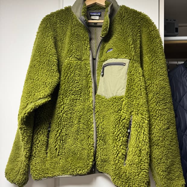 파타고니아 딥파일 모스 그린 L 