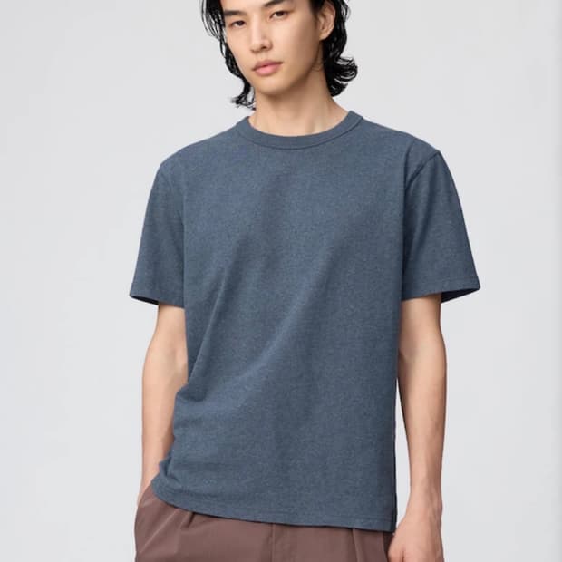 [L] 유니클로 크루넥 T 66 BLUE