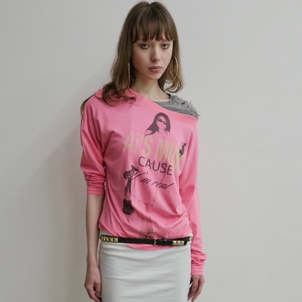  스컬프터 Urban Muse Tee Acid Pink