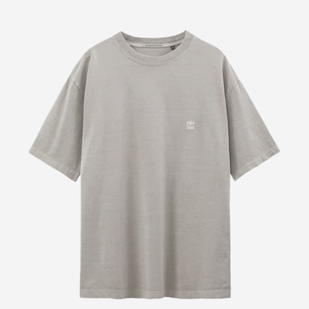 [4] 폴리테루 휴먼인덱스 티셔츠 에크루 그레이